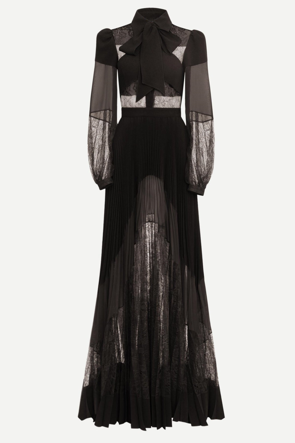 Dimaia Lace Pleated Maxi Dress