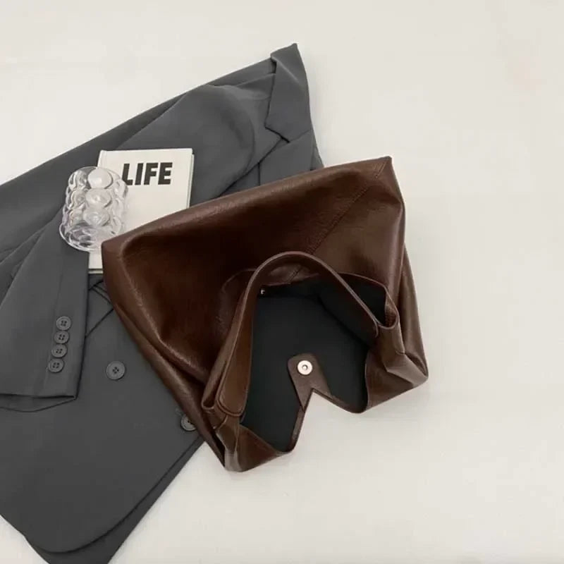 Fashion Leather Big Hobo Shoulder Bag