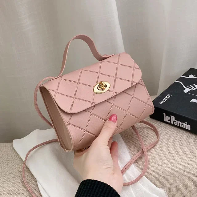 Simple PU Leather Mobile Phone Coin Crossbody Handbag
