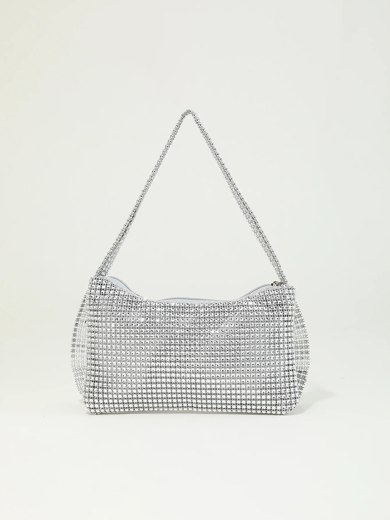 Shiny Rhinestone Bow Evening Clutch Bag