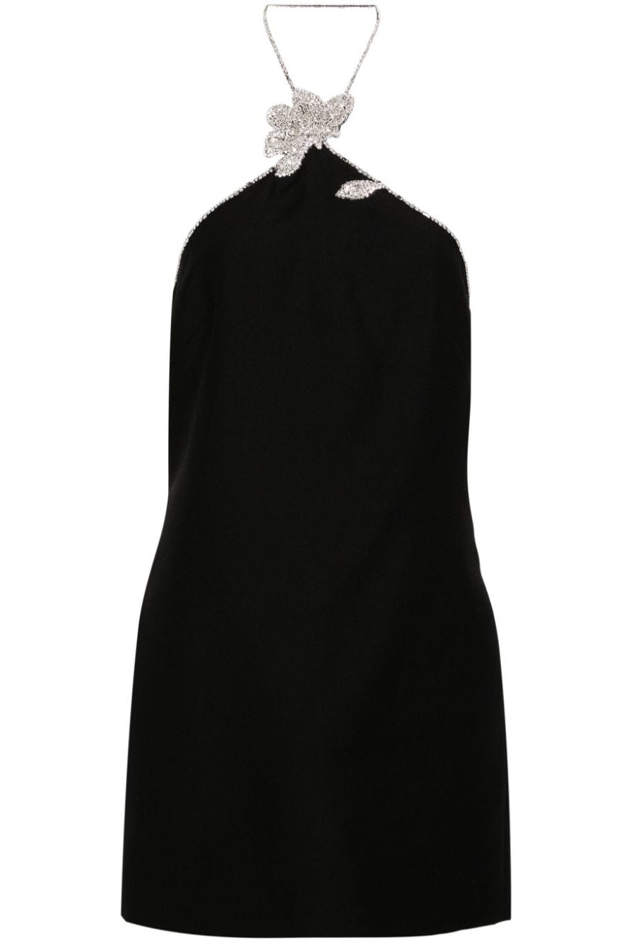 Galatea Diamante Halter Mini Bandage Dress