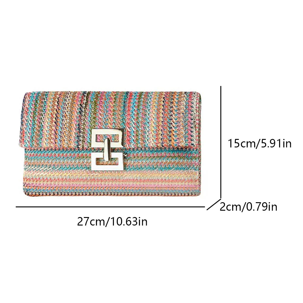 Grass Woven Bohemian Style Evening Wristlet