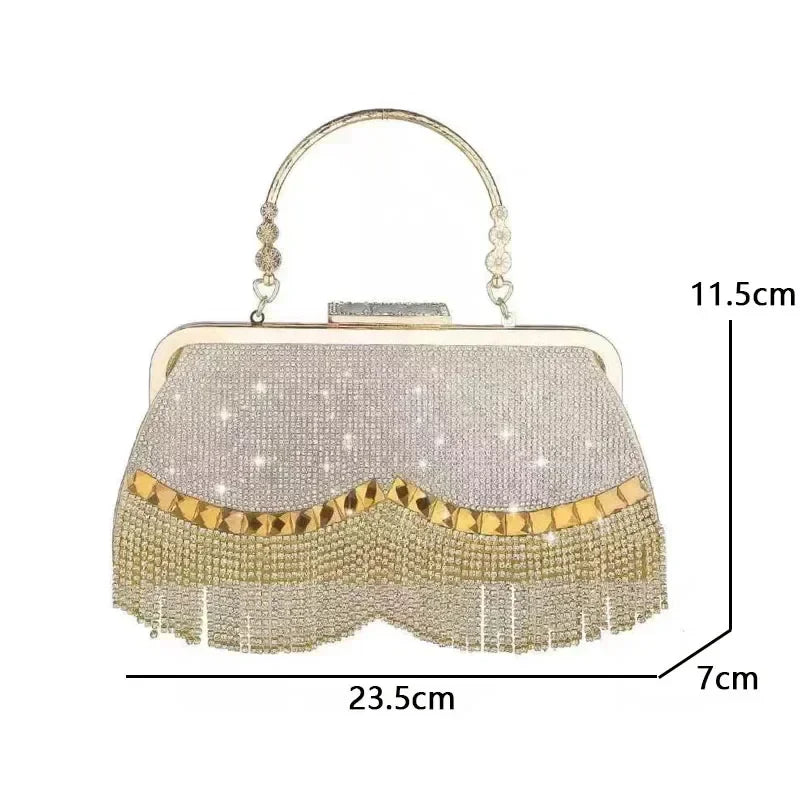 Luxury Diamond Party Evening Wedding Clutch Bag
