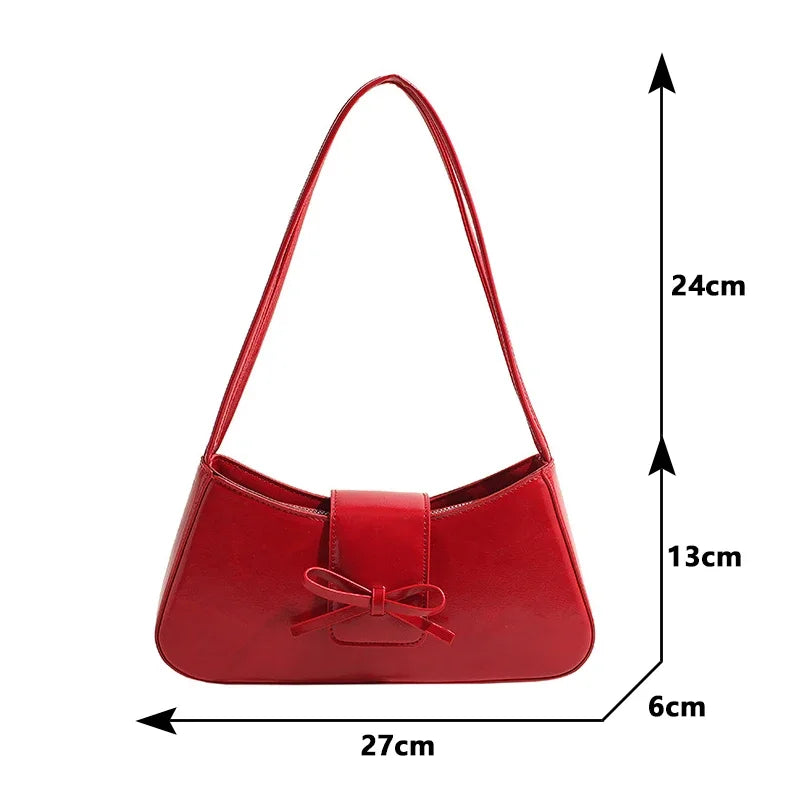 High-Grade Retro PU Leather Underarm Bag