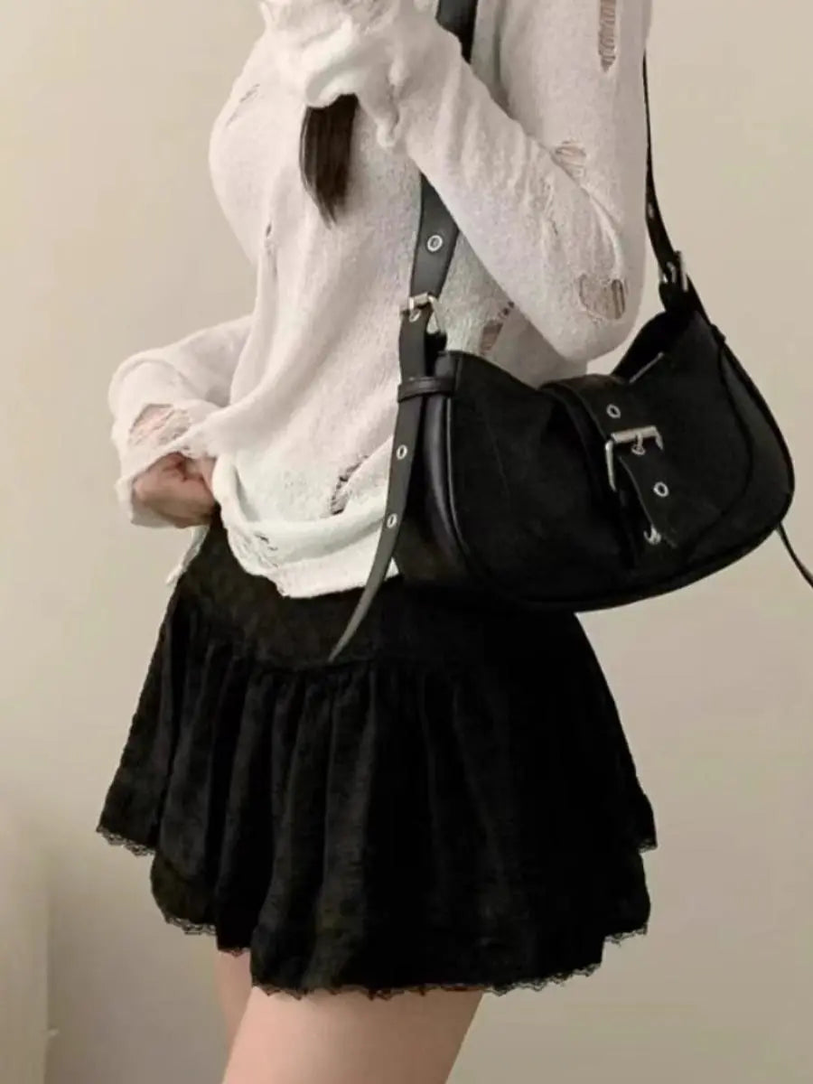 Lace Sweet Cake Waist Skirt