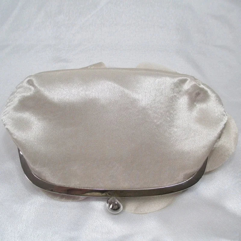 Floral Design Evening Bag Wedding Chain Clutch Bag