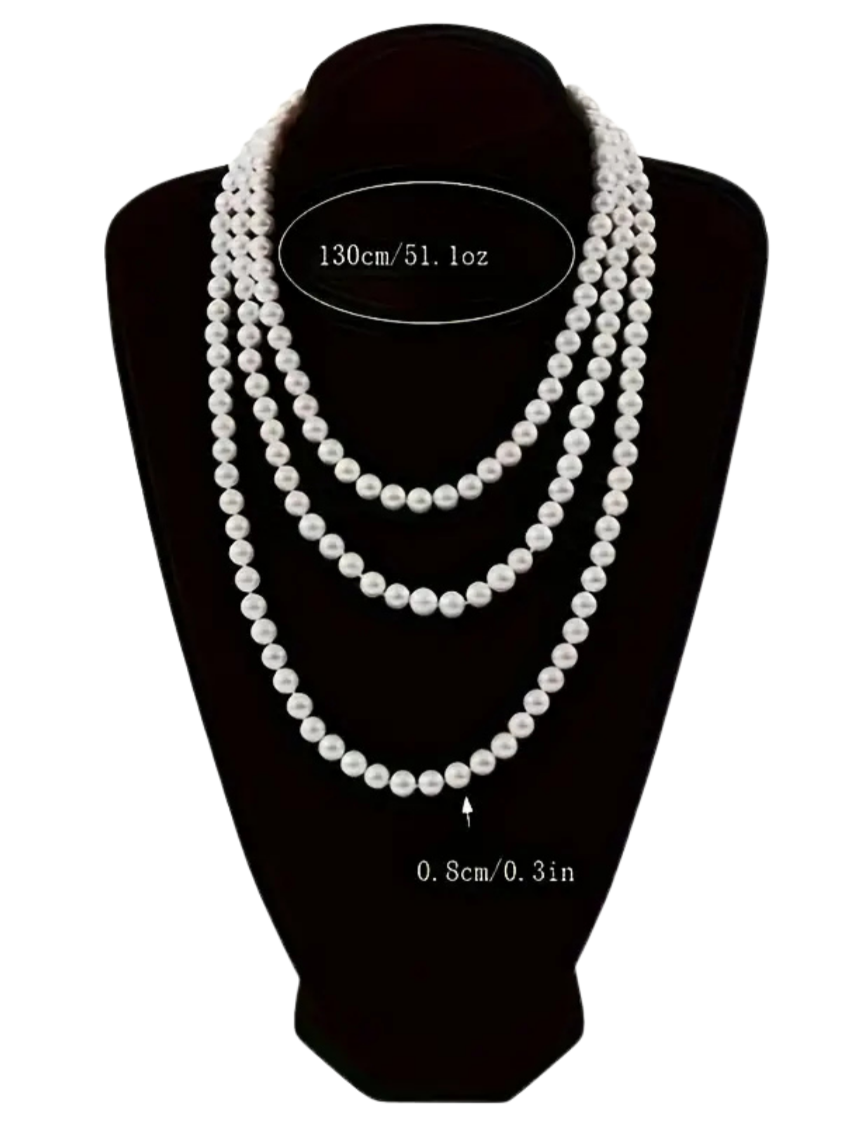 Simple Knotted Multilayer Long Necklace