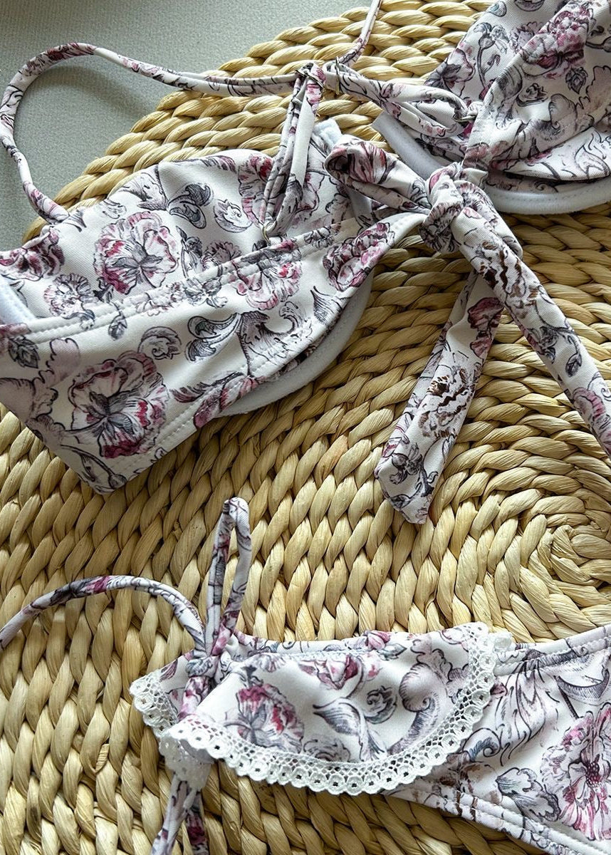 FloraLace – Ruffled Underwire One Piece Swimsuit