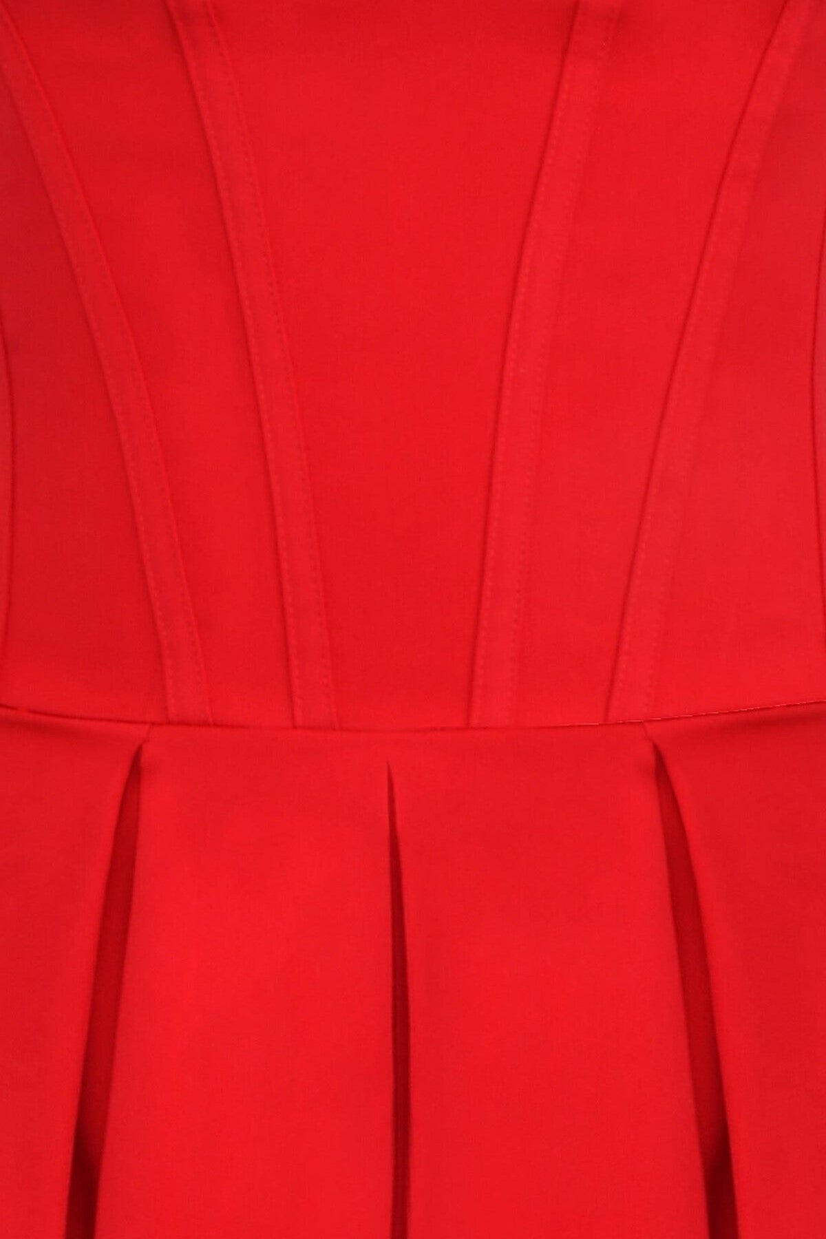 Solid Strapless Sweetheart Neck Midi Dress