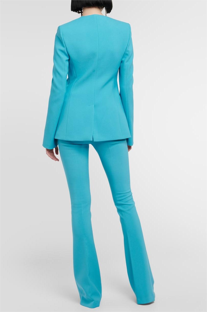 3D Flower Solid Long Sleeve Top & High Waist Pants Set