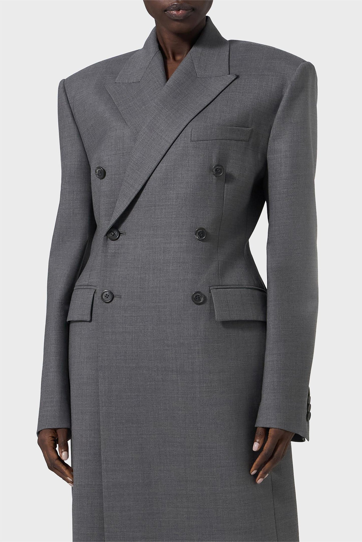 Solid Bottom Long Sleeve Coat