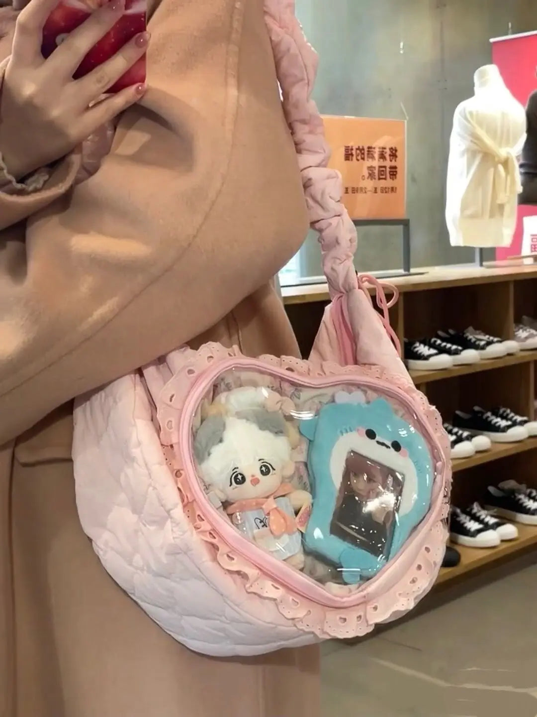 Transparent Heart Ita Bags Casual Crossbody