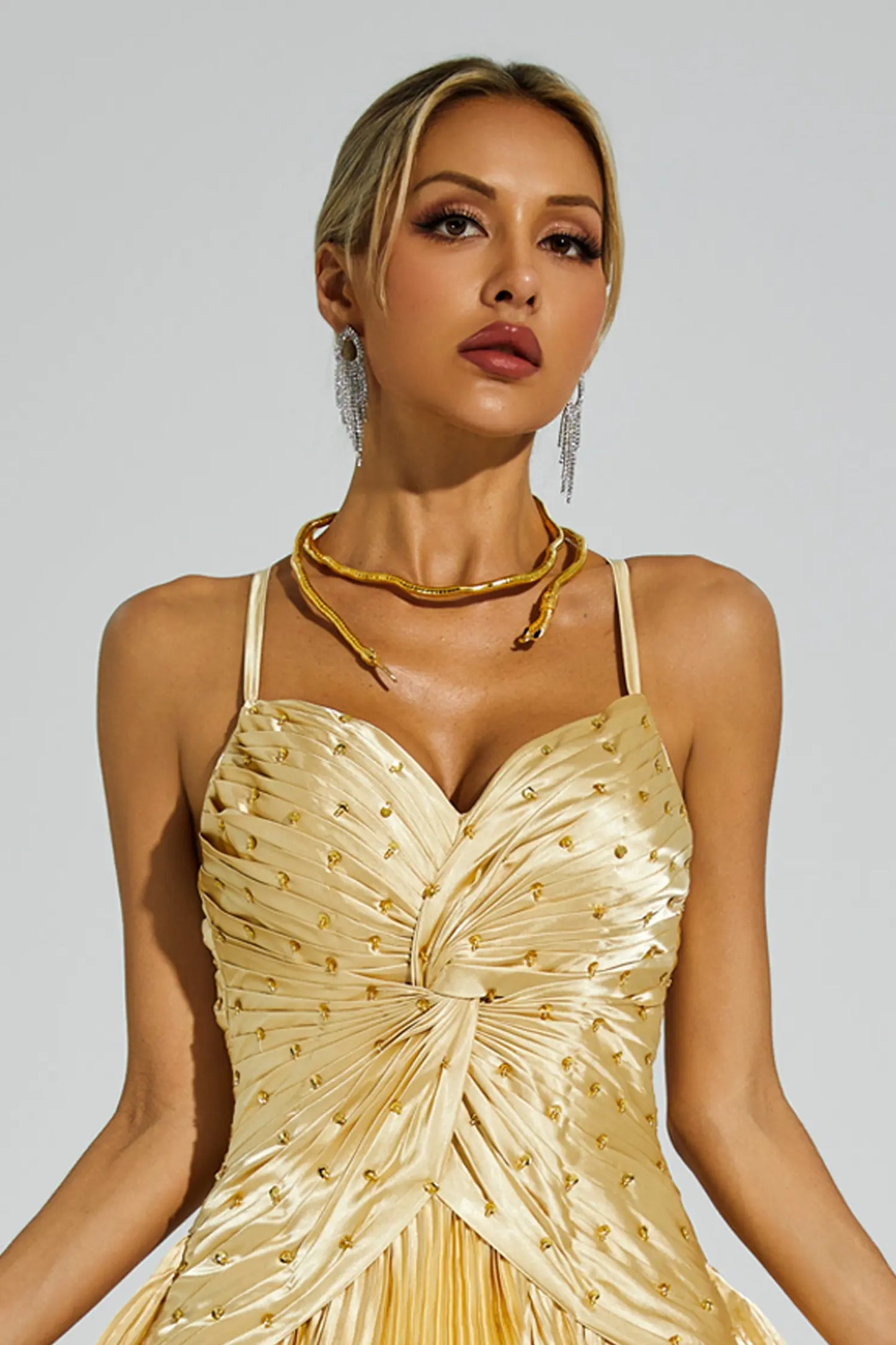 Dora Gold Snake Necklace