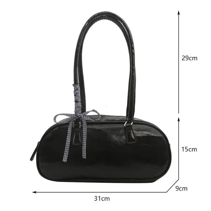 Silver Pillow Crossbody Shoulder Bag
