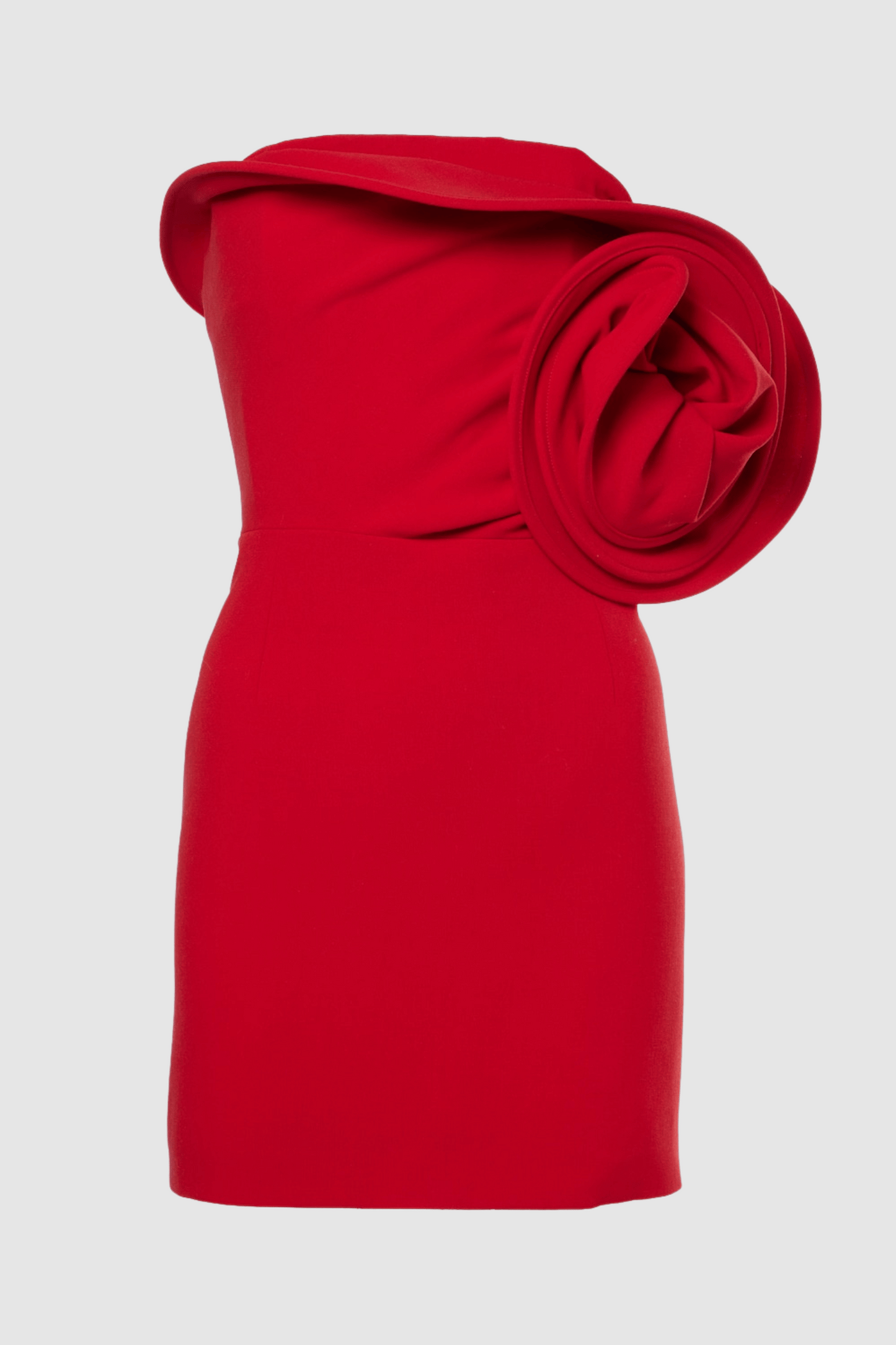 Luciana Floral Appliqué Strapless Mini Dress