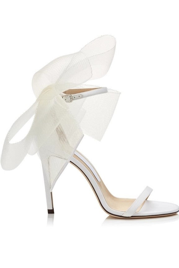 Miranda Bow-embellished Satin Sandals - Pink