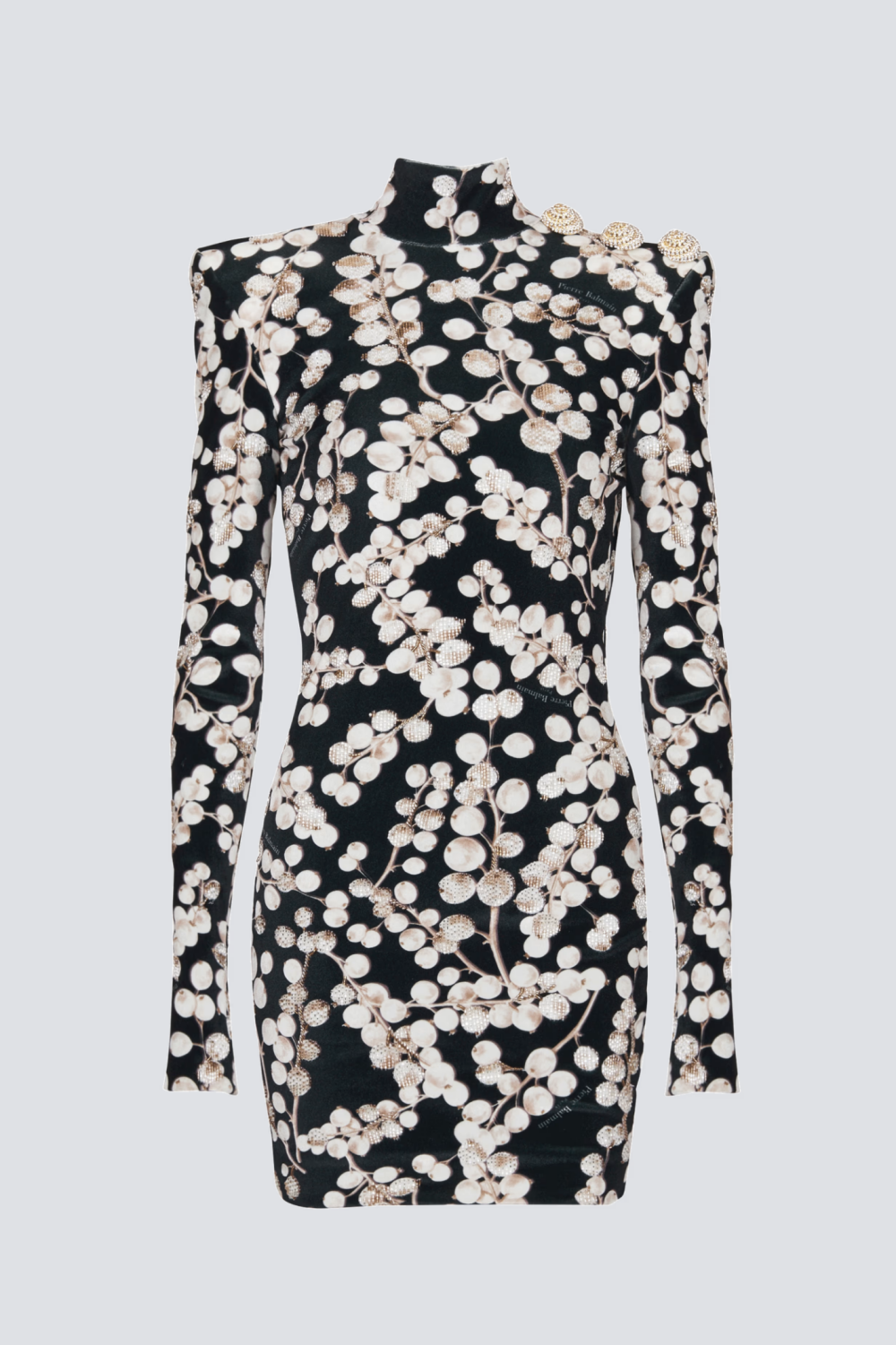 Nette Redcurrant Print Velvet Mini Dress