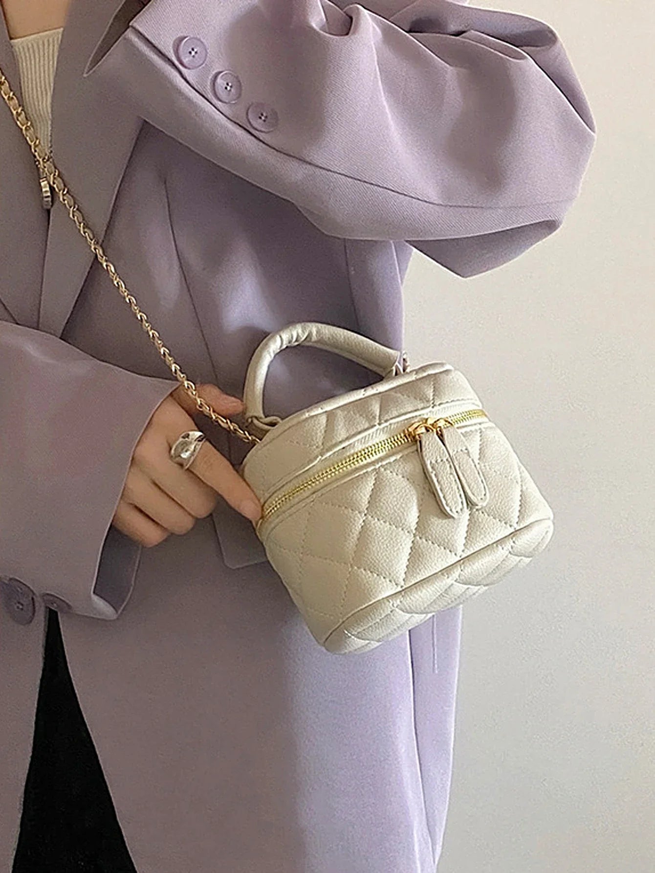 Mini Quilted Chain Diamond Crossbody Designer Handbag