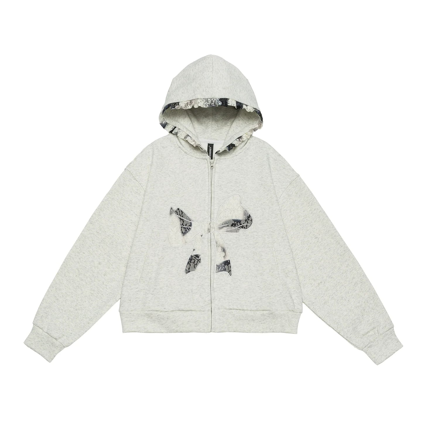 Oversize Lace Bow Hoodie