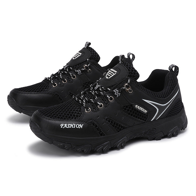 Women's Breathable Mesh Running Sneakers With Secure Lace Up Fit