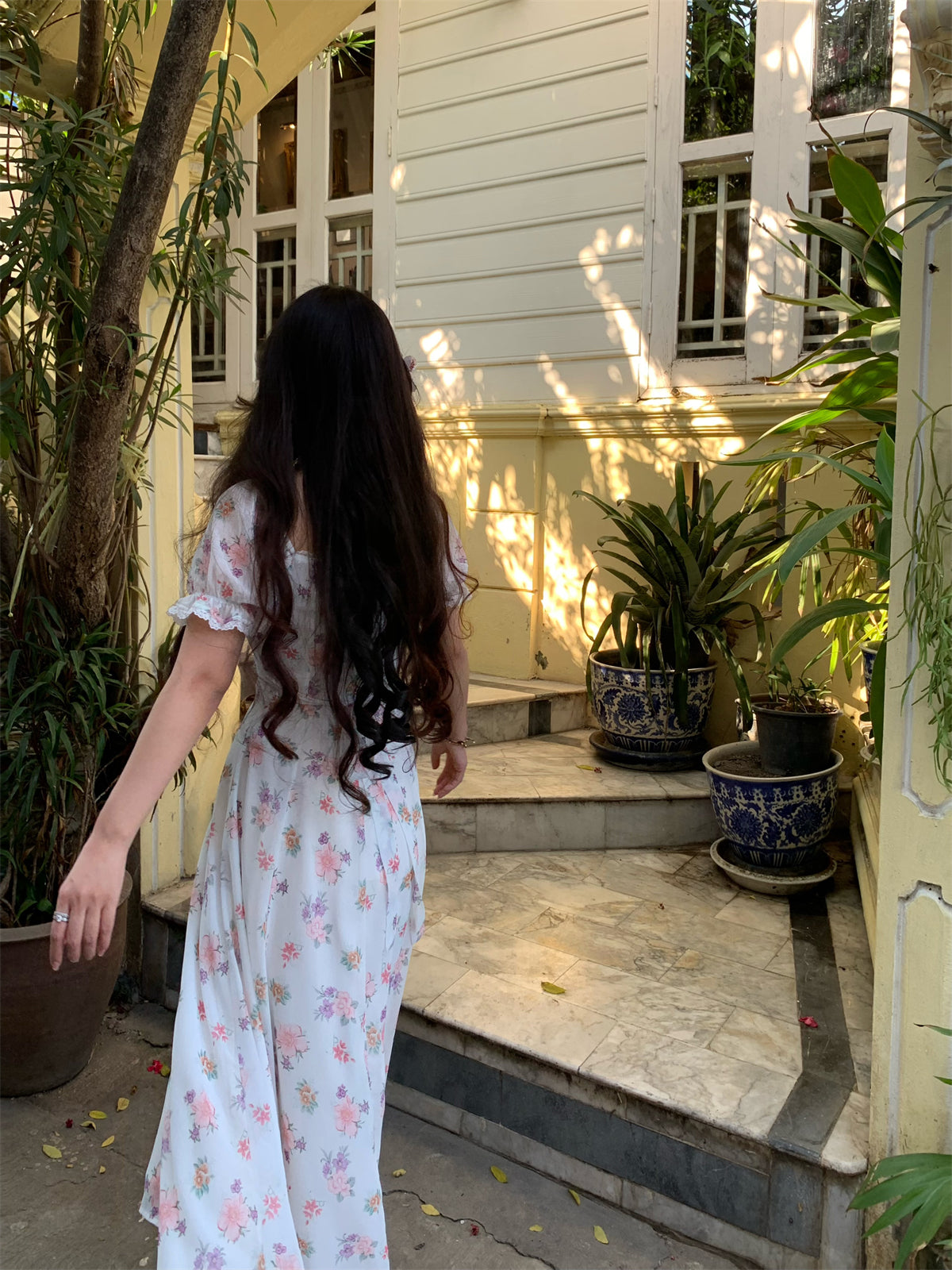 Magnolia Scent Embroidered Maxi Dress Graceful 2025 Floral Edition