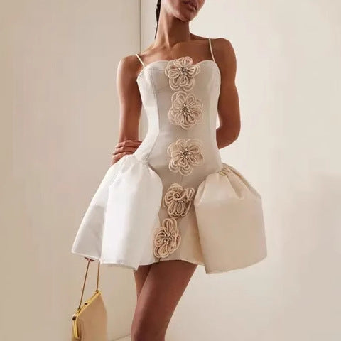 Floral Lace Bandage Prom Dress for Birthday Party