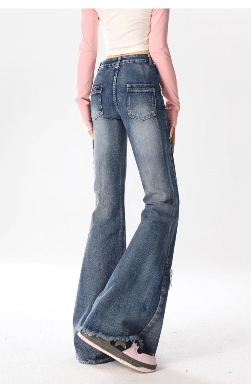 Street Style Micro-flare Trousers
