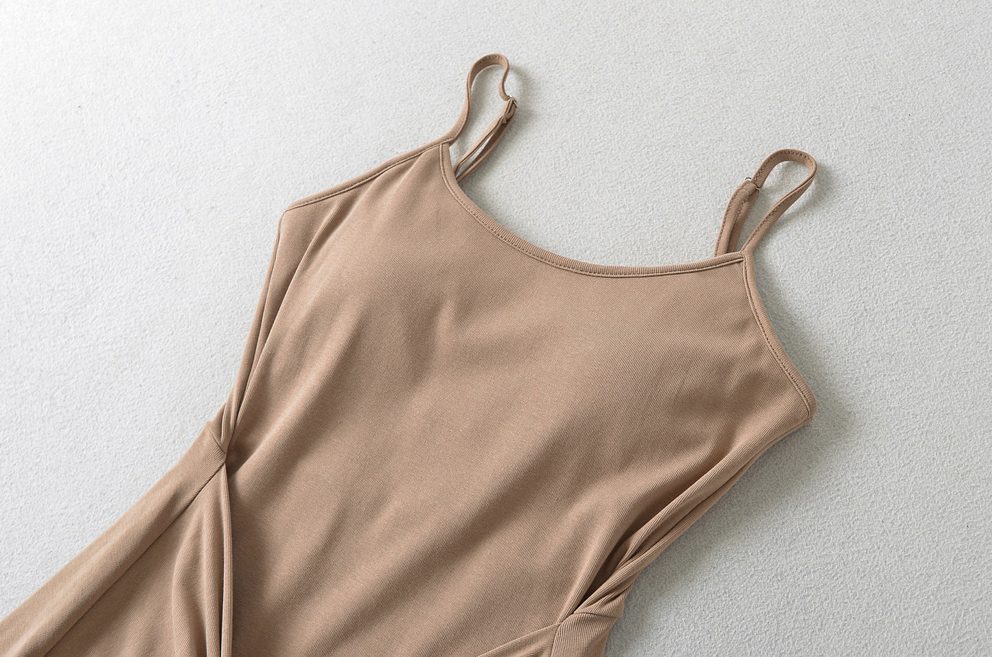 Khaki – Sleeveless Mini Cami Dress