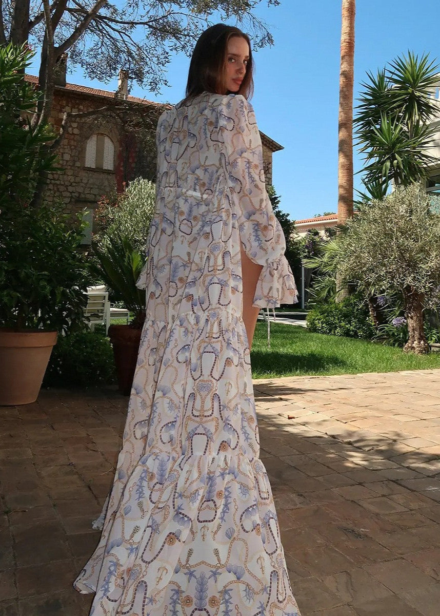 Celeste - Sheer Boho Maxi Cover-Up