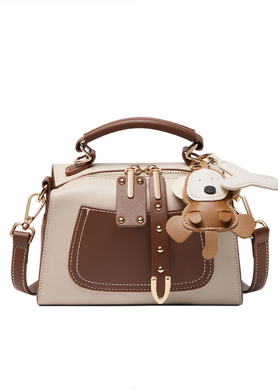 Maple Charm - Two-Tone Structured Mini Satchel