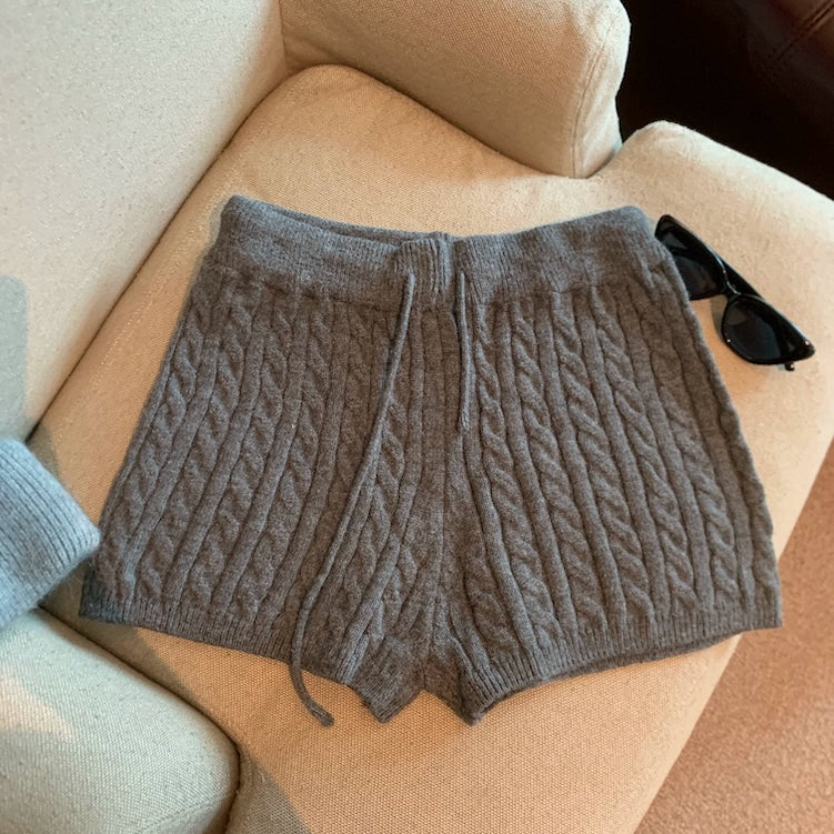 Khyla Cozy Wide-Leg Shorts