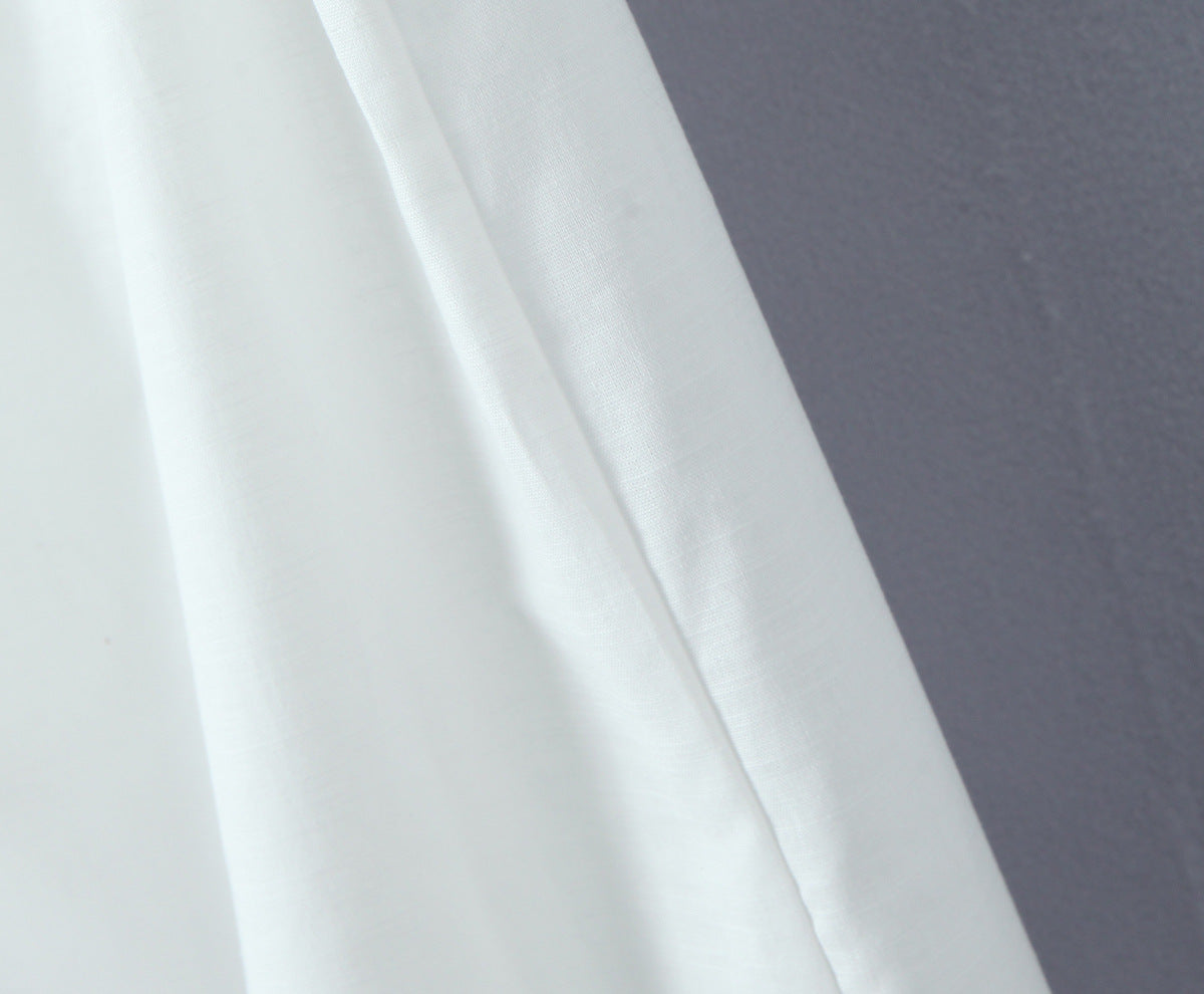 White – Sexy Sleeveless Cardigan Dress