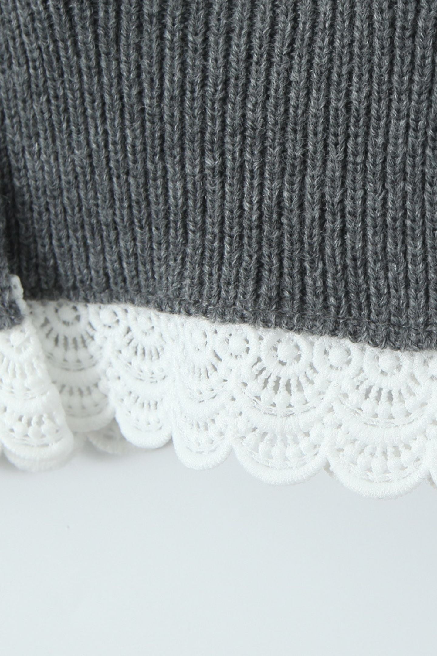 Susie Lace Hem Knit Cardigan & Pants Set
