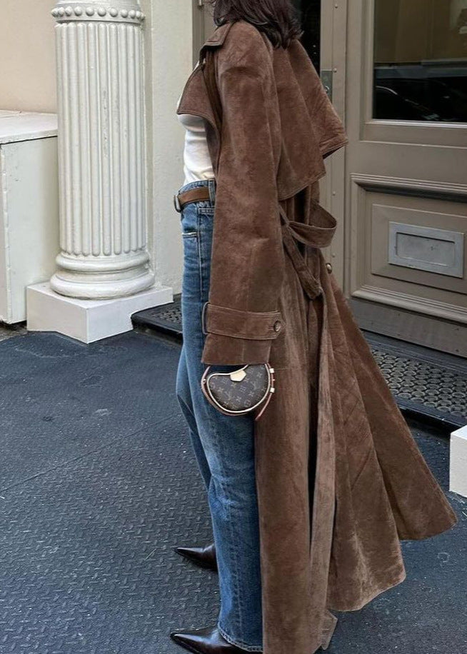 Velvet Luxe Trench Coat