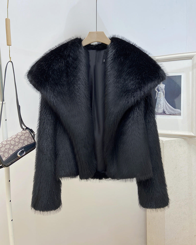 Brisa Plush Faux Fur Coat