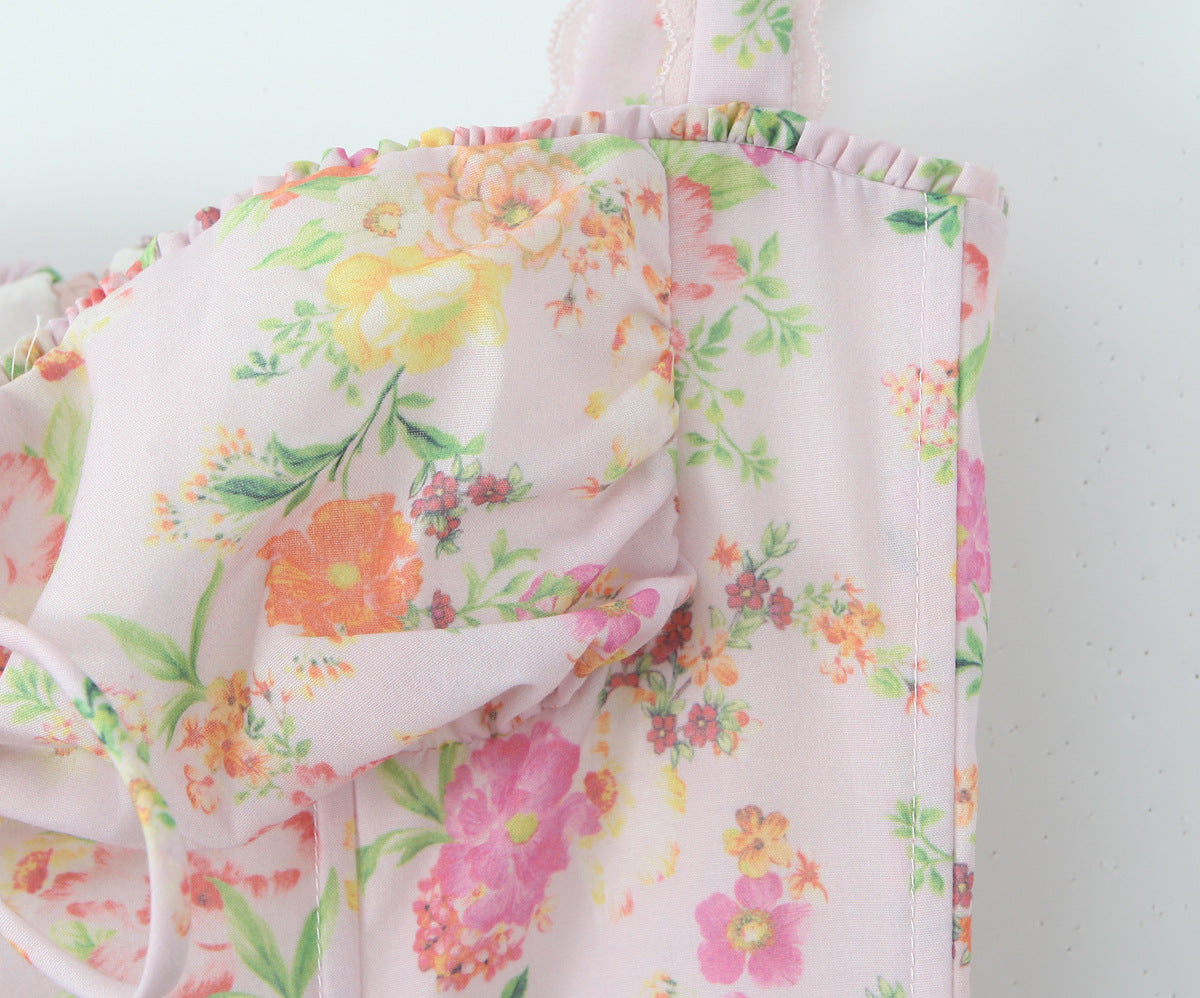 Floral - Spaghetti Strap Floral Sweet & Sassy Dress