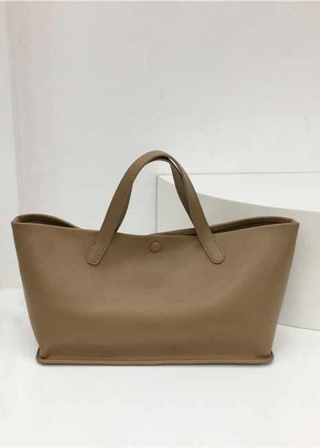 Aria - Minimalist Faux Leather Tote Bag