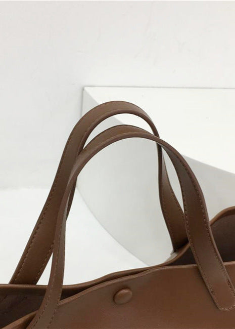 Aria - Minimalist Faux Leather Tote Bag