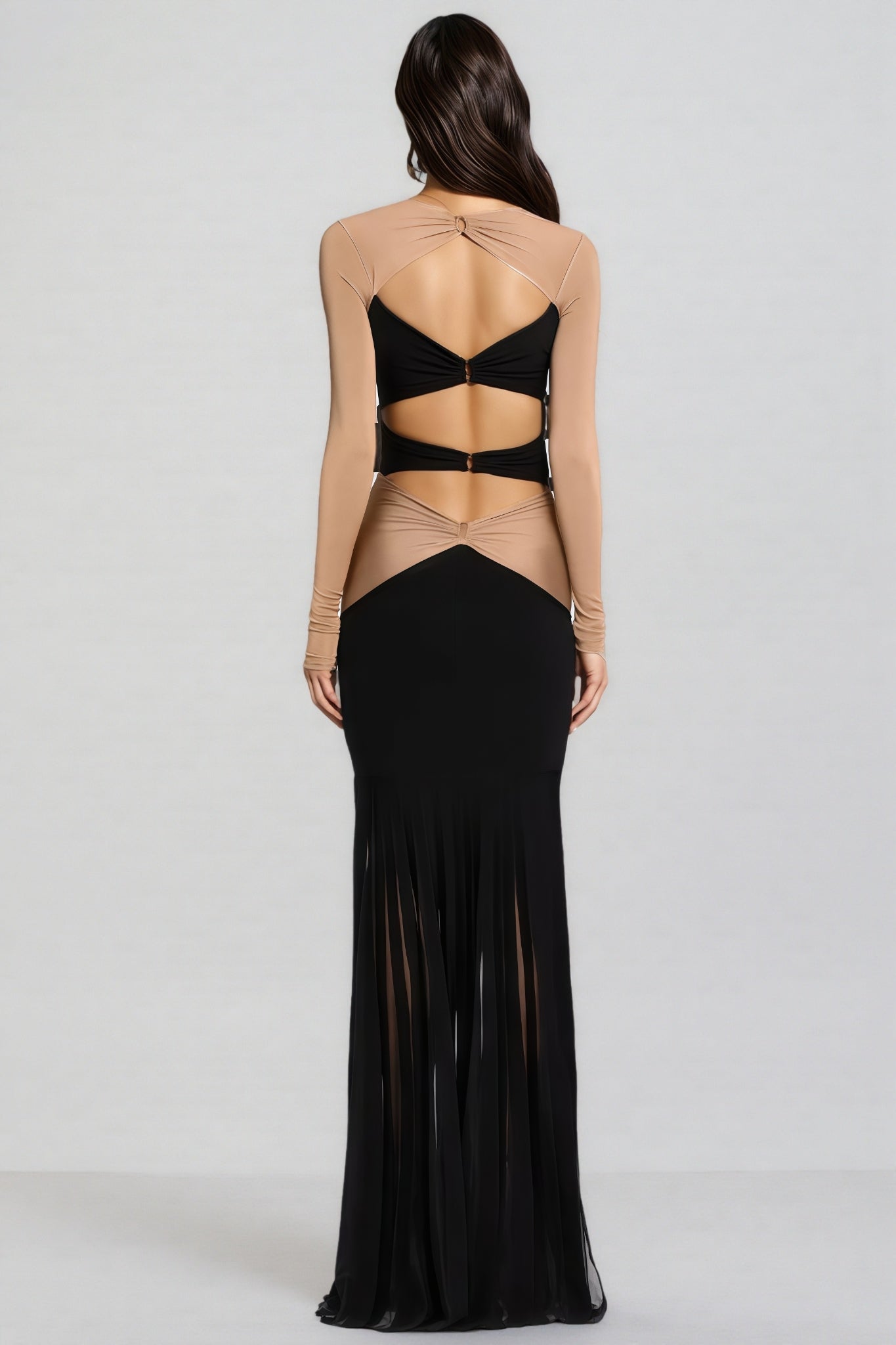 Grace Pineapple Rhinestone Maxi Dress