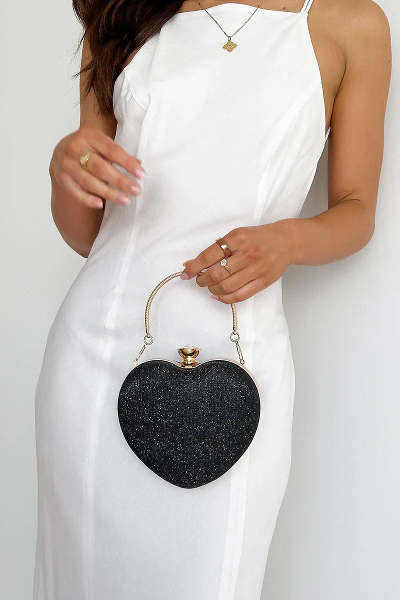 Black & Gold Faye Leather Bag main image 1
