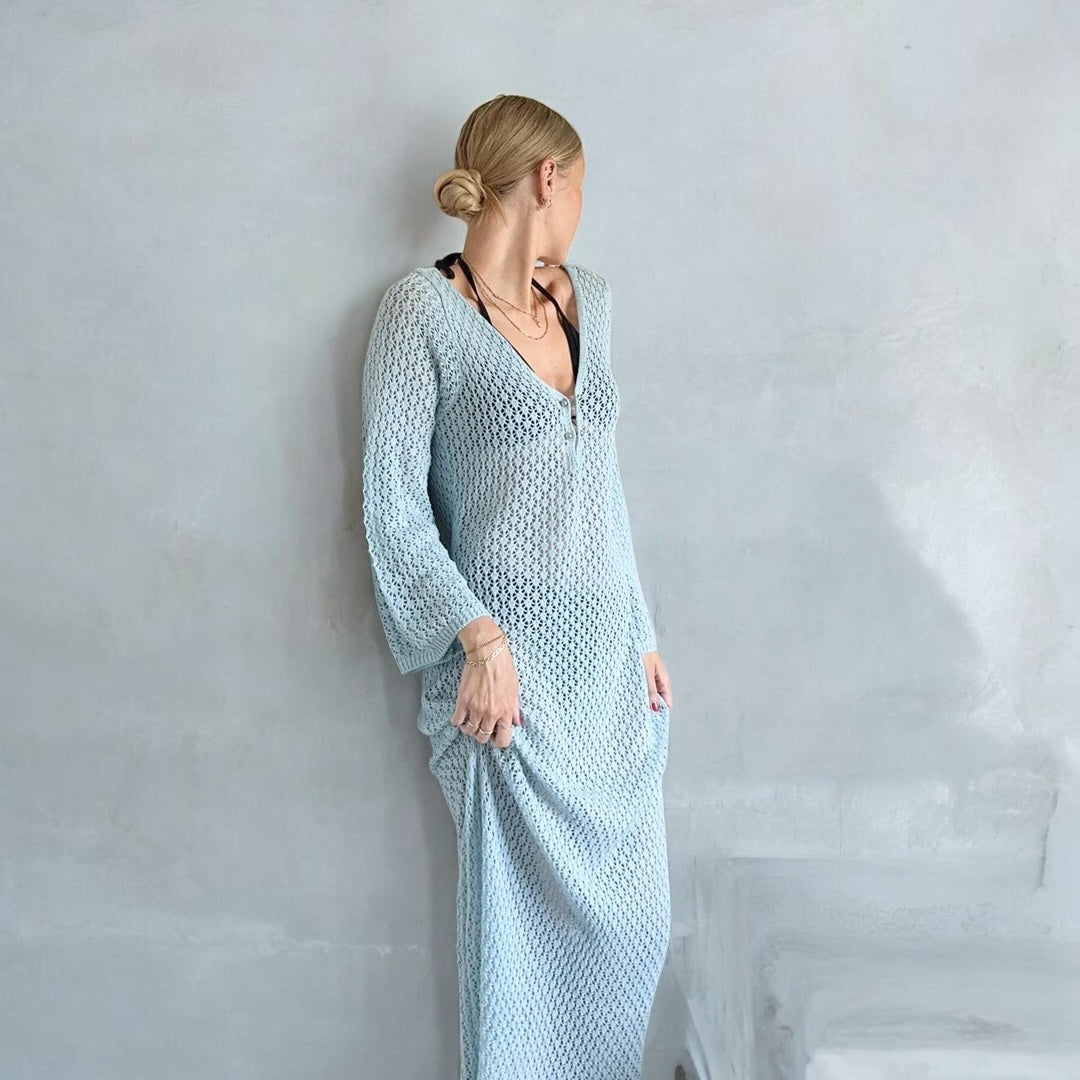 Eva Swimsuit Knit Cover-Up Beach Dress