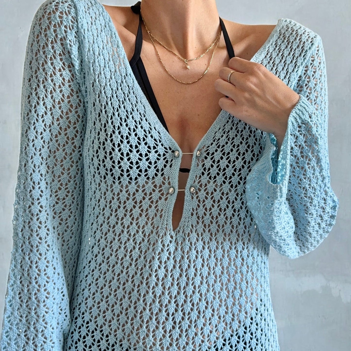 Eva Swimsuit Knit Cover-Up Beach Dress