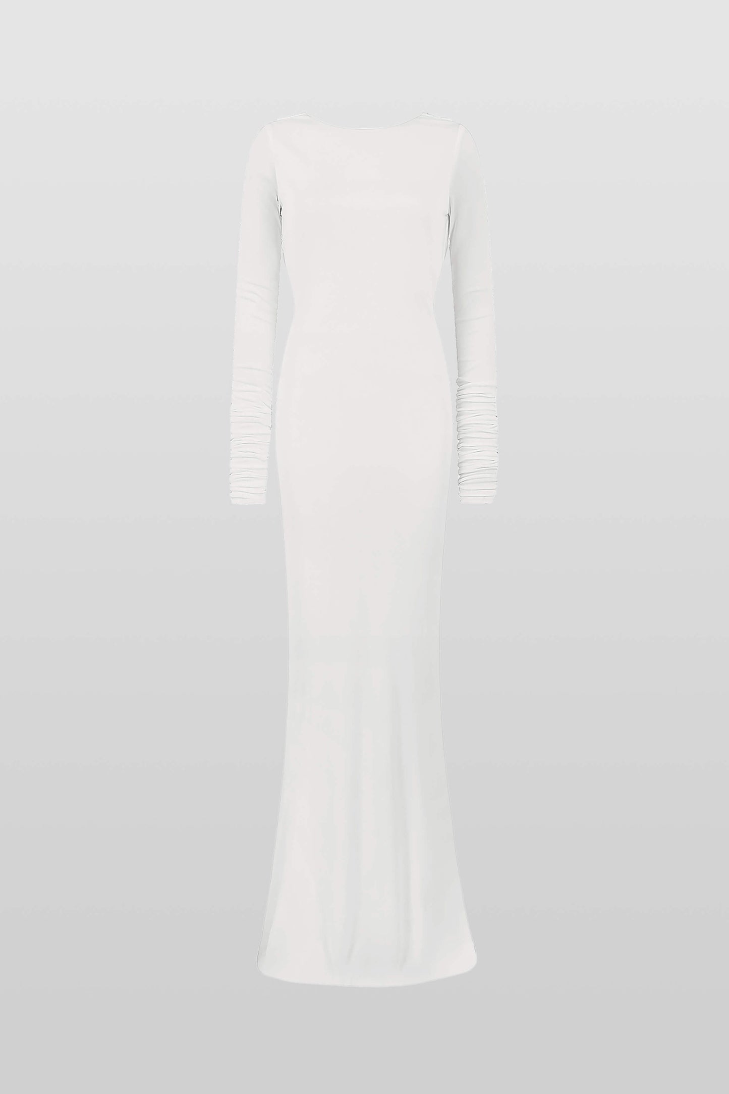 Quintina Plunging Back Long Sleeve Maxi Dress