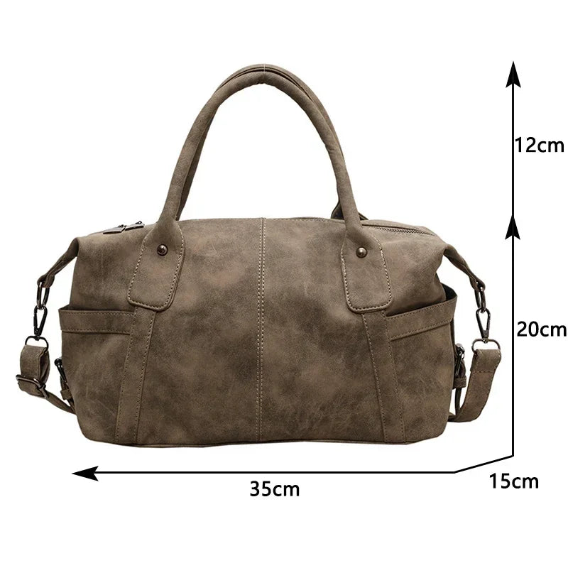 PU Leather Retro Crossbody Shoulder Bag
