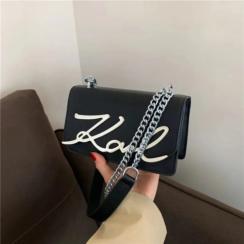 Retro Zipper Square Shoulder Tote Bag