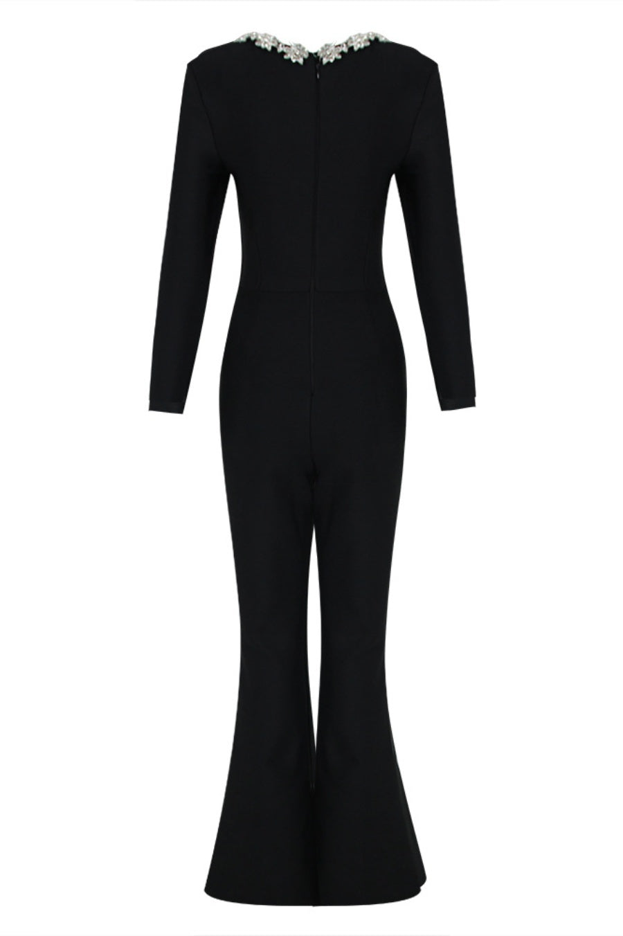 Ritia Diamante Square Collar Bandage Jumpsuit
