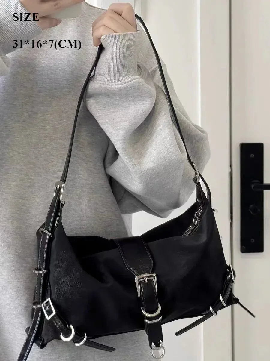 Richme Punk Chain Crossbody Shoulder Bag