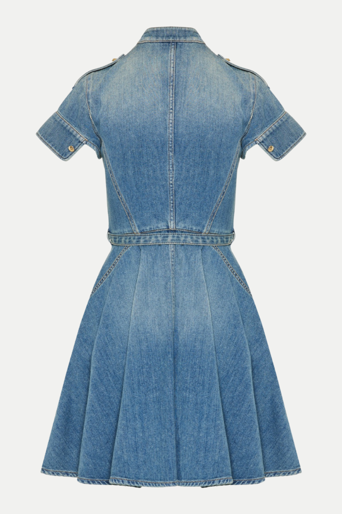 Rigby Belted Denim Mini Dress