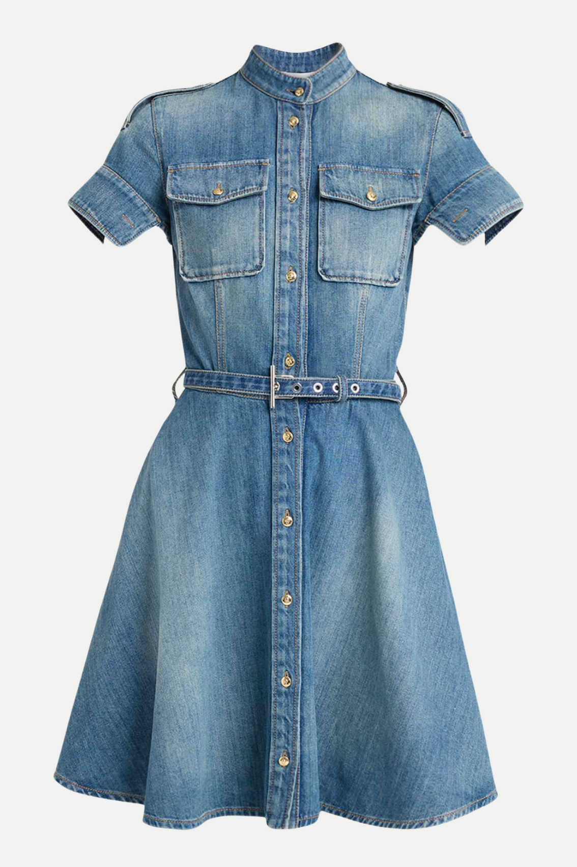 Rigby Belted Denim Mini Dress