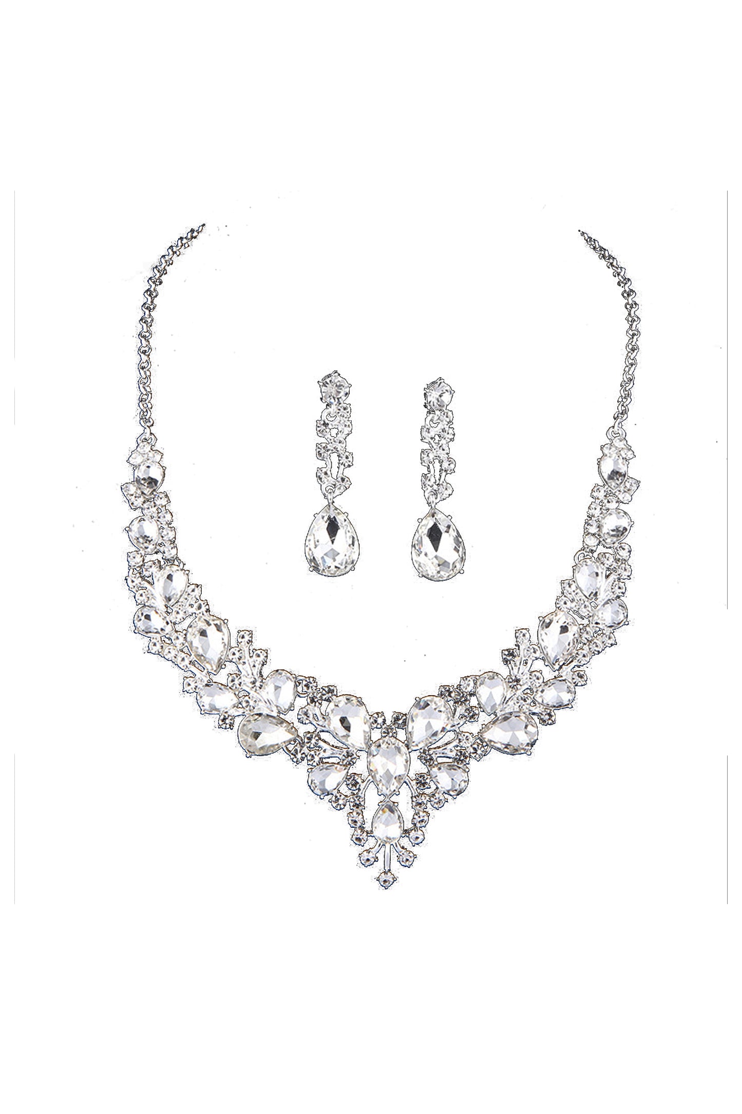 Rudolf Silver Crystal Earrings